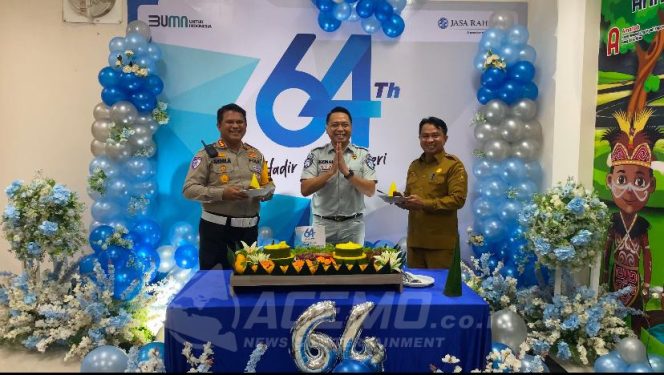 
 HUT Ke-64 Tahun, PT. Jasa Raharja Papua Barat Gelar Syukuran Bersama Mitra Kerja