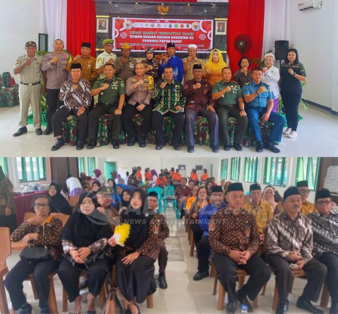 
 DHD Angkatan 45 Papua Barat Gelar Lepas Sambut Tahun Baru 2025