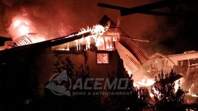 
 11 Rumdis Kodim 1801/Manokwari Habis Dilalap Si Jago Merah