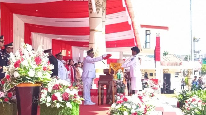 
 Pengibaran Bendera HUT ke-81 RI di Manokwari Berlangsung Khidmat