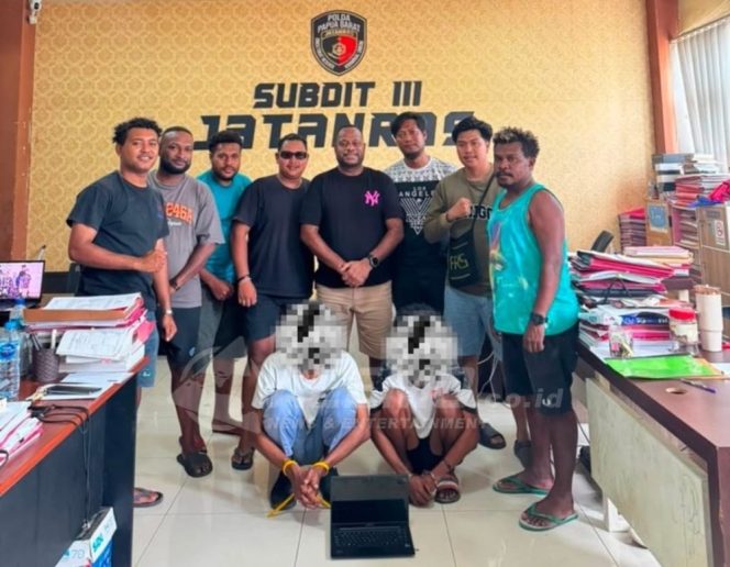 
 Dua Remaja Diciduk Jatanras Polda Papua Barat, Diduga Curi Laptop di Sekolah