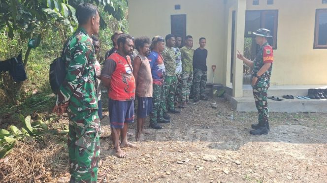 
 Dansatgas TMMD ke-130 Mansel Cek Kesiapan Personel Sebelum Pelaksanaan Pekerjaan
