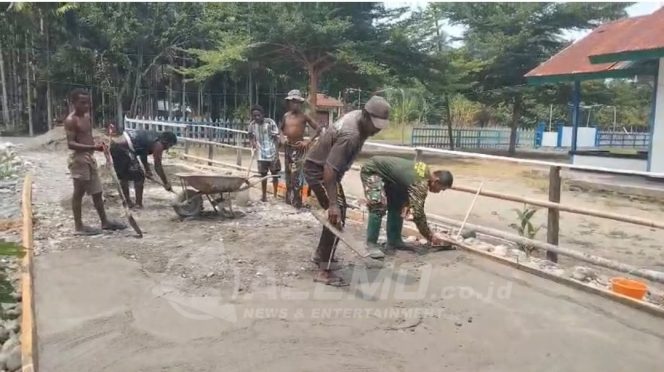 
 Hari ke-6 TMMD Ke-130 Kodim 1808/Mansel Pembangunan Jalan Capai 30 Persen