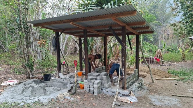 
 Satgas TMMD ke-130 Kodim 1808/Mansel Terus Tingkatkan Fasilitas Sanitasi Masyarakat