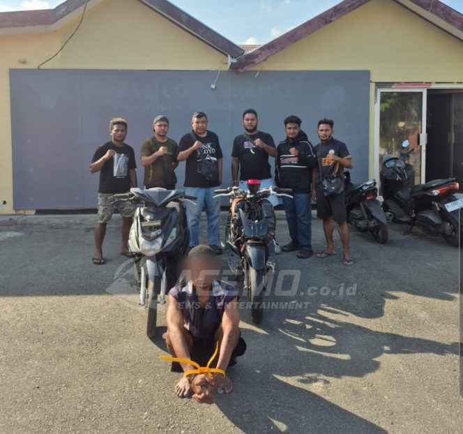 
 URC Satreskrim Polresta Manokwari Amankan Terduga Pelaku Curanmor di Amban, Dua Motor Disita